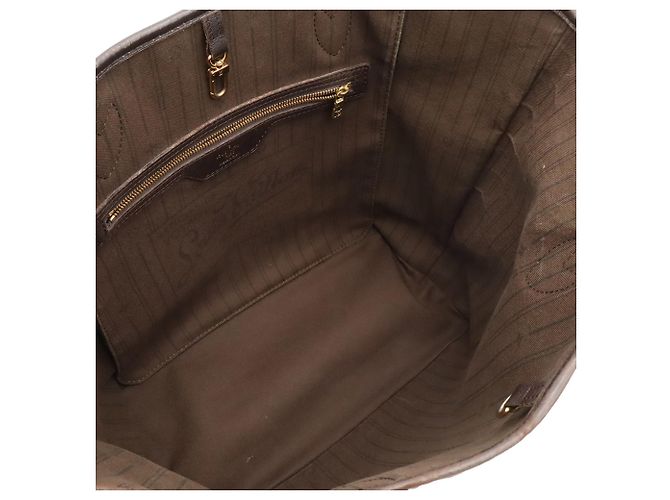 Borsa Tote Louis Vuitton Monogram Idylle Neverfull MM Marrone Grigio antracite - vista 7