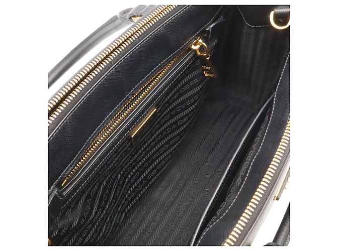 Borsa Galleria Medium con Triangolo Prada Nero - vista 7