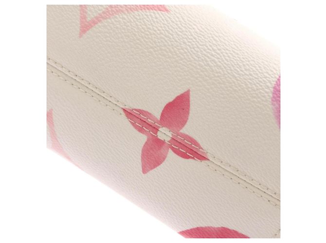 Borsa Louis Vuitton Monogram Flower Tile Rosa - vista 3
