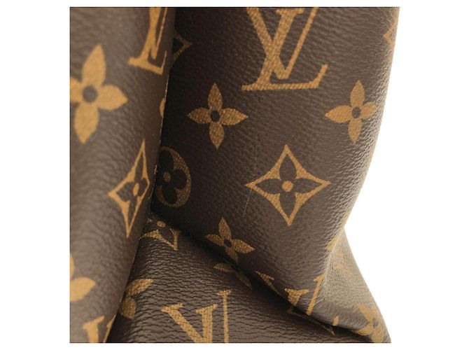 Borsa Tote Louis Vuitton Monogram Flower Marrone Nero - vista 6