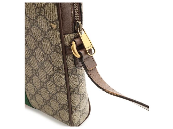 Borsa GUCCI Ophidia GG Small Marrone Rosso Beige Verde Giallo - vista 6
