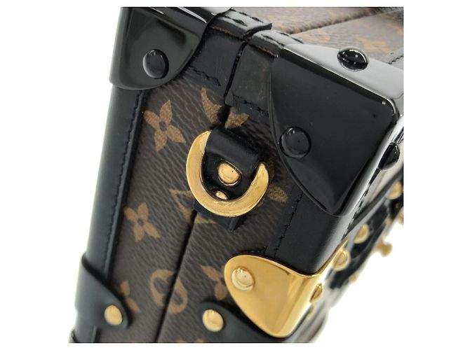 Borsa a tracolla Louis Vuitton Monogram Petite Malle M53201 Marrone Crudo - vista 5
