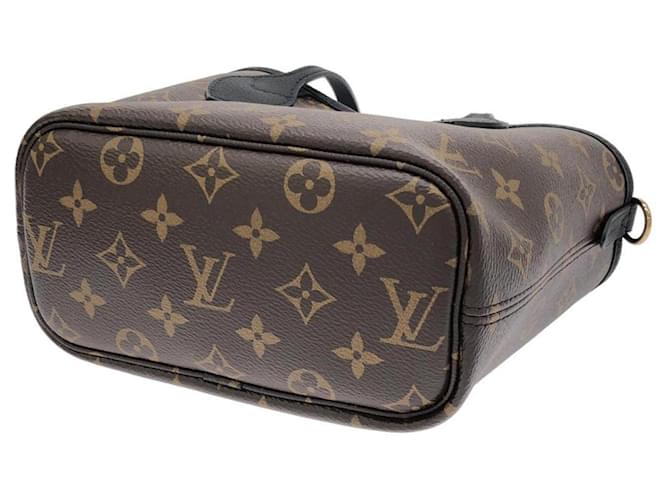 Borsa Louis Vuitton Monogram Neverfull Inside Out BB Marrone Nero - vista 3