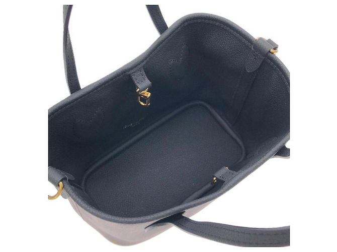 Borsa Louis Vuitton Monogram Neverfull Inside Out BB Marrone Nero - vista 9