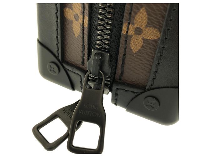 Louis Vuitton Monogram Tuftage Vertical Soft Trunk Schultertasche Braun Schwarz - Ansicht 5