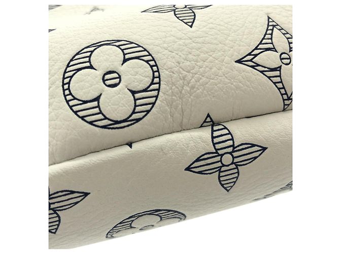 Borsa a Spalla Louis Vuitton Monogram Shadow Rush Bianco - vista 3