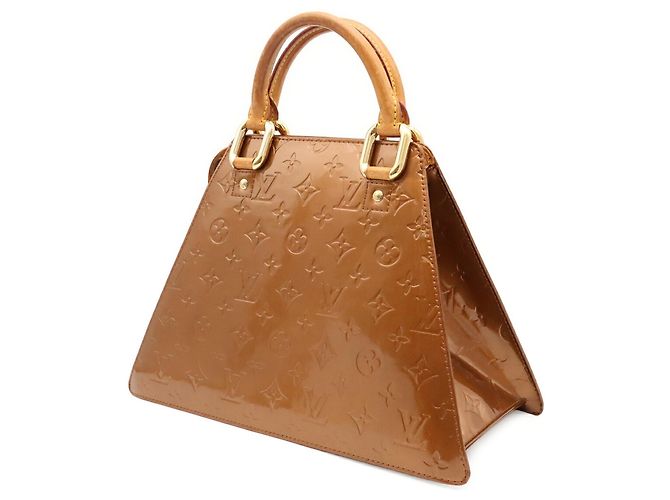 Borsa Louis Vuitton Monogram Vernis Forsyth Bronzo - vista 3