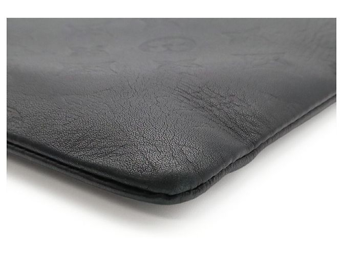 Pochette Louis Vuitton Monogram Shadow Pochette Discovery Clutch Bag Nero - vista 4