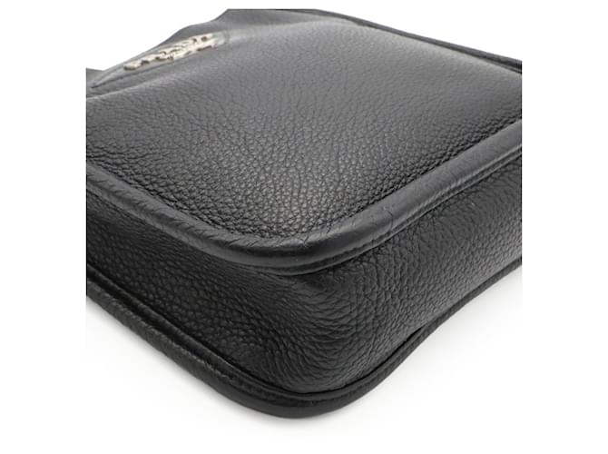 Mini borsa a tracolla Prada Vitello Daino Nero - vista 4