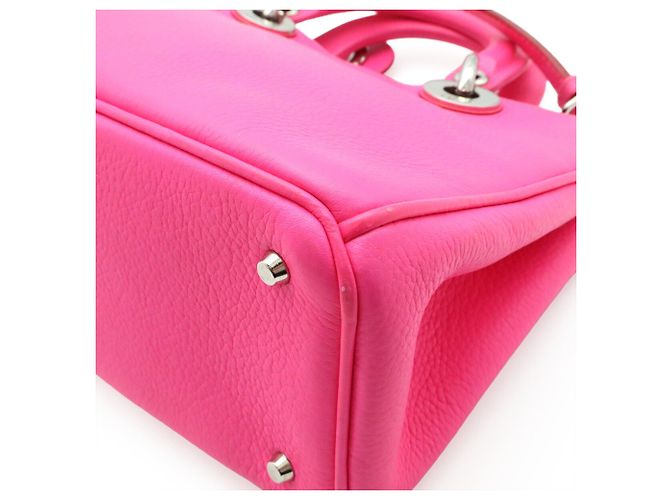 Mini borsa Christian Dior Diorissimo Nero Rosa - vista 4