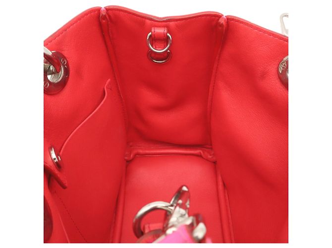 Mini borsa Christian Dior Diorissimo Nero Rosa - vista 9