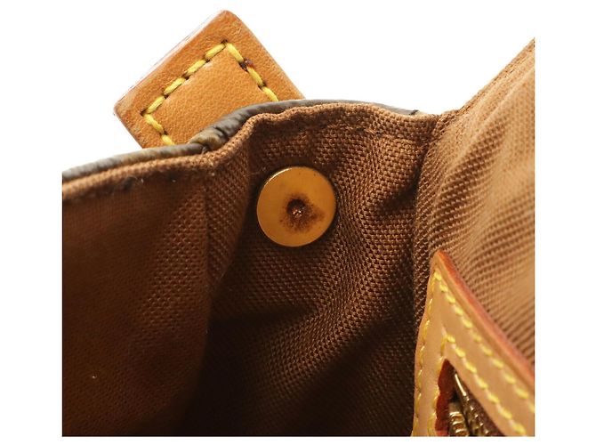 Borsa a tracolla Louis Vuitton Monogram Mini Looping Marrone - vista 7