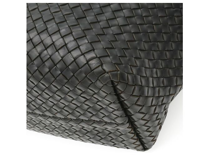 Borsa Tote Bottega Veneta Intrecciato MM Nero - vista 4