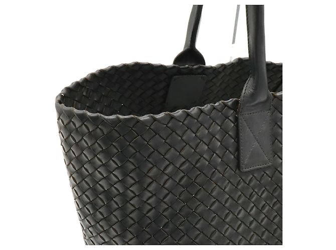 Borsa Tote Bottega Veneta Intrecciato MM Nero - vista 6