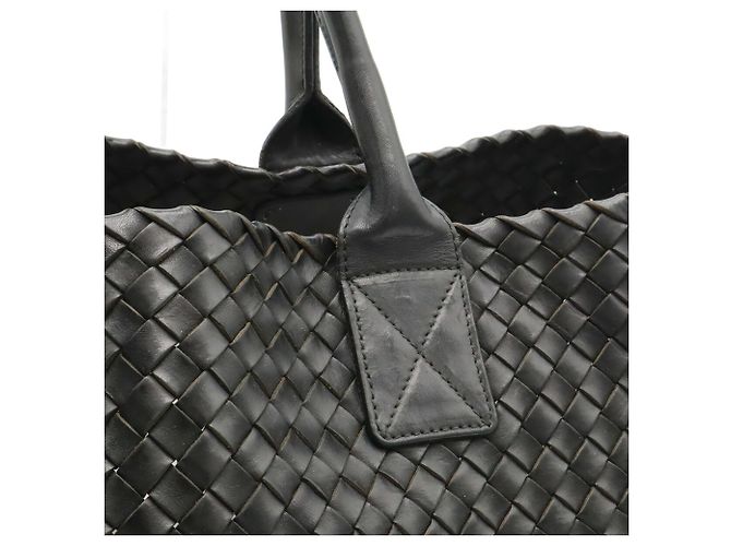 Borsa Tote Bottega Veneta Intrecciato MM Nero - vista 7