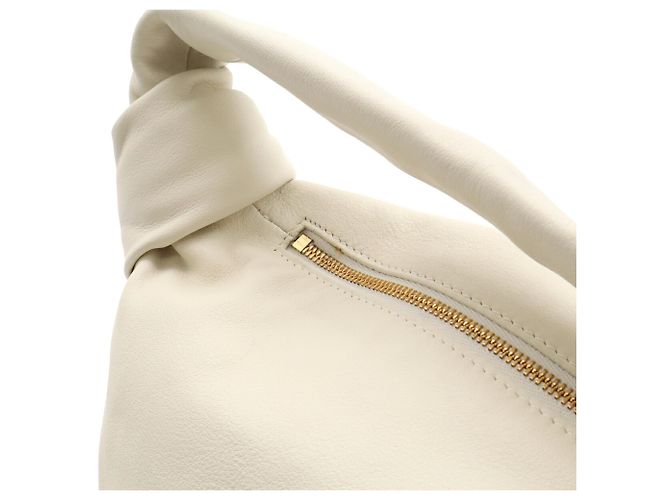 Borsa Bottega Veneta Double Knot Bianco - vista 7
