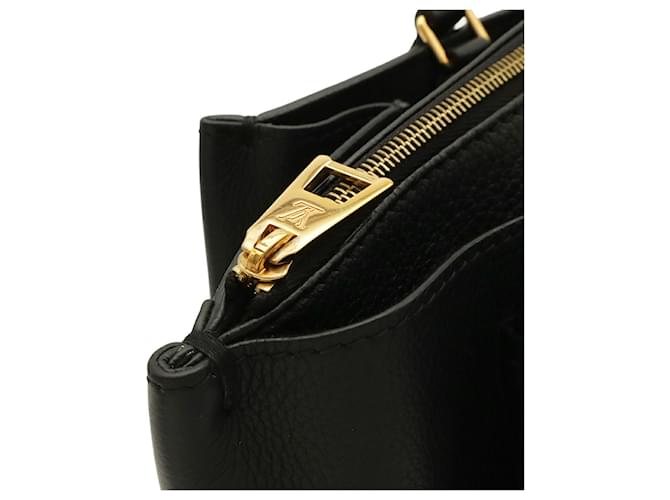 Borsa Louis Vuitton Lockmere Nero Bianco - vista 6