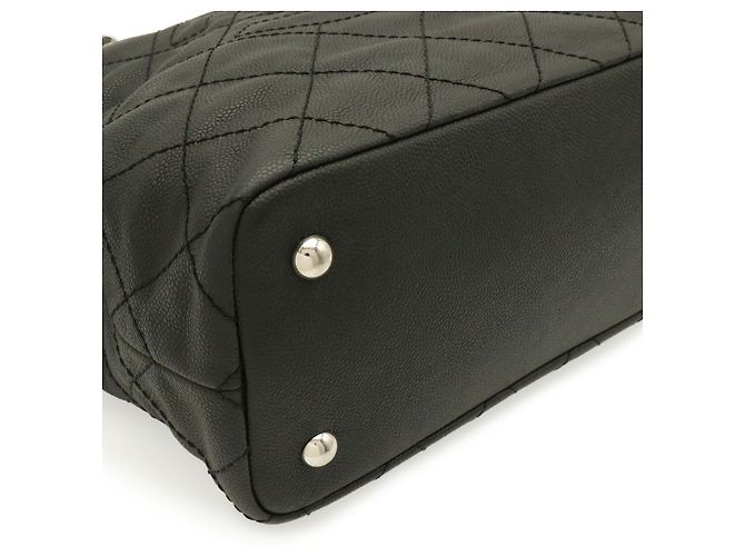 Borsa Tote Chanel Matelassé Coco Mark Chain Nero - vista 4