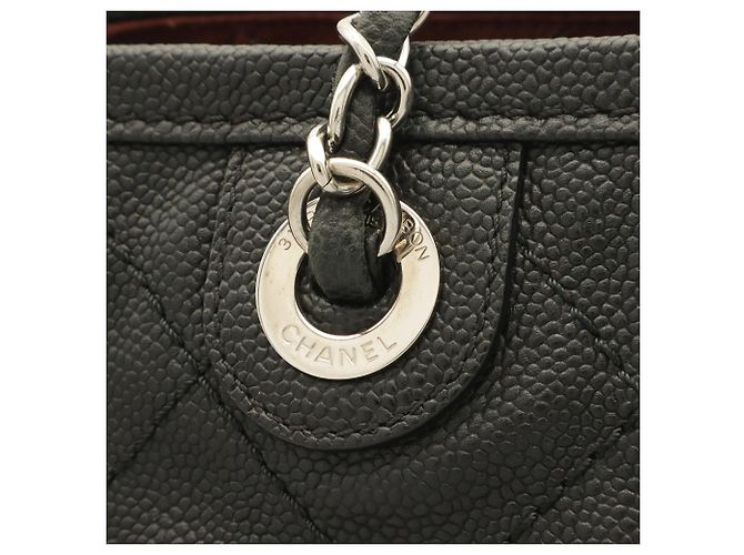 Borsa Tote Chanel Matelassé Coco Mark Chain Nero - vista 6