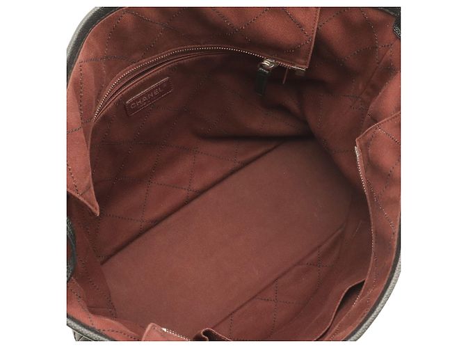 Borsa Tote Chanel Matelassé Coco Mark Chain Nero - vista 7