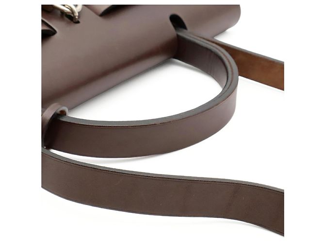 HERMES Hermès Herbag Zip PM Handtasche Hellbraun Dunkelbraun - Ansicht 5