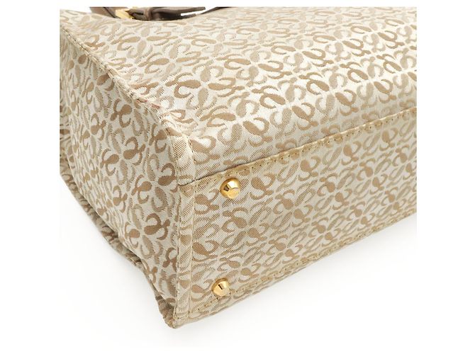 Borsa Tote Loewe Anagram Beige - vista 4