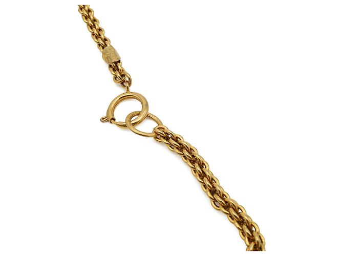 CHANEL Coco Mark CC Gliederkette mit Durchbruch-Design Golden - Ansicht 6