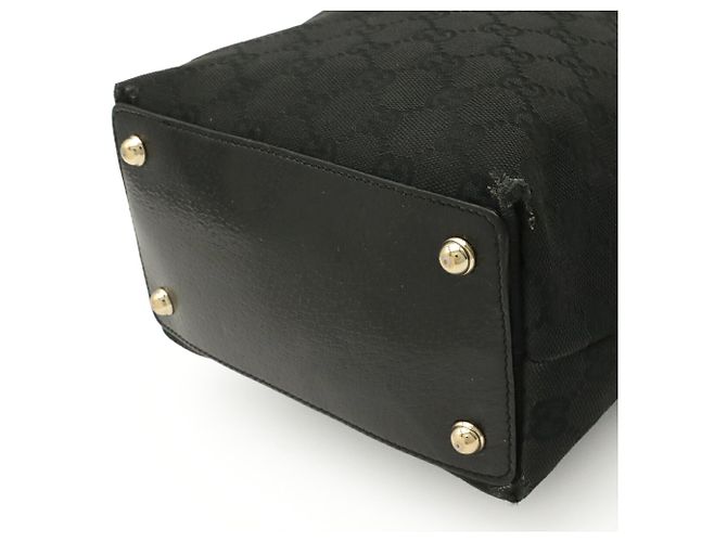 Borsa Tote Gucci GG Canvas Nero - vista 4