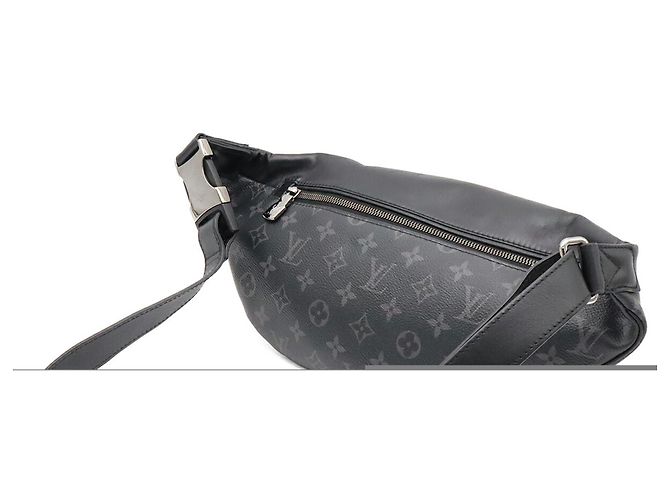 Marsupio Louis Vuitton Monogram Eclipse Discovery PM Marrone Nero Monogramma - vista 3