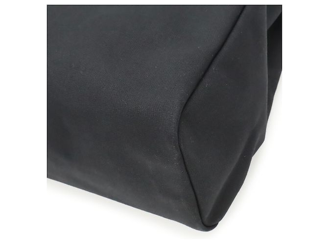 Hermès Borsa Hermes Herbag MM in Toile Officier e pelle nera Nero - vista 4