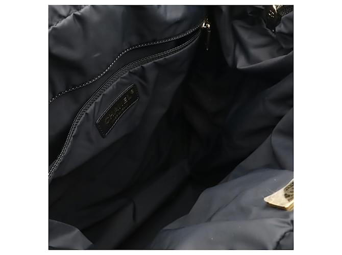 Zaino CHANEL Coco Beach Nero Bianco - vista 7