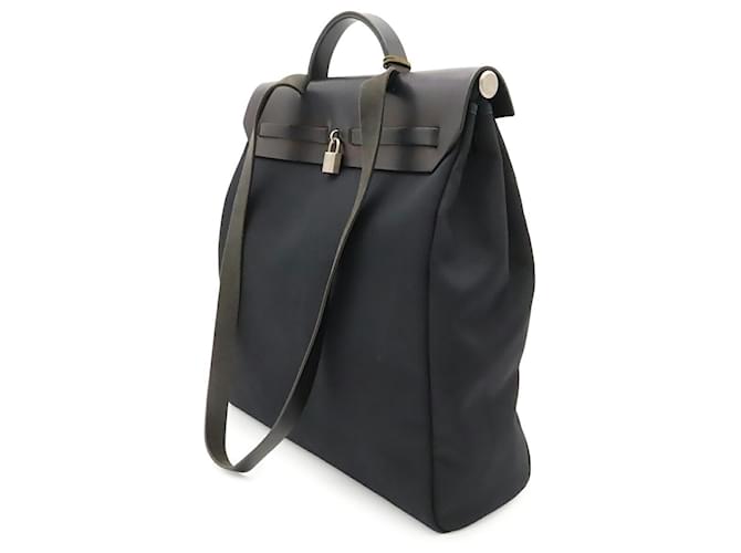 Hermès Borsa Hermes Herbag MM Nero - vista 3