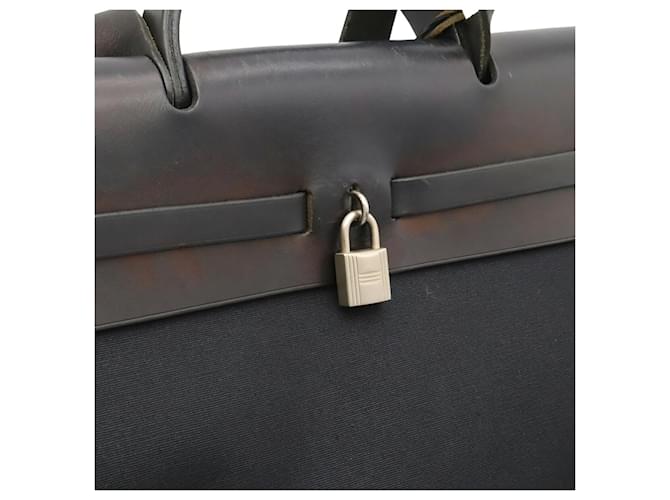 Hermès Borsa Hermes Herbag MM Nero - vista 7