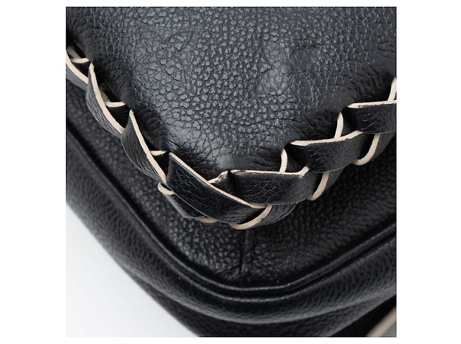 Borsa a tracolla Louis Vuitton Monogram Empreinte Braided Pochette Metis Nero - vista 10