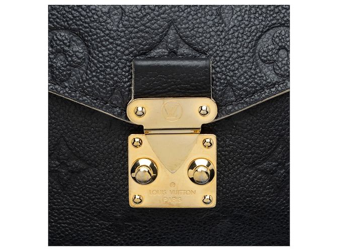 Borsa a tracolla Louis Vuitton Monogram Empreinte Braided Pochette Metis Nero - vista 9