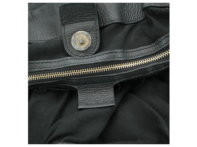 Gucci Leder Tote Bag Sienna Schwarz - Ansicht 4