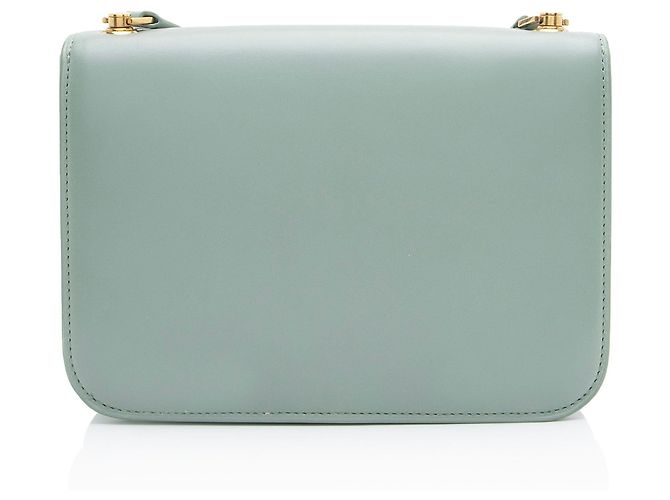 Borsa a tracolla Le Carre in pelle di vitello liscia Saint Laurent Verde - vista 3