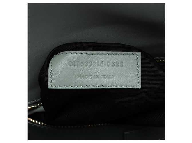 Borsa a tracolla Le Carre in pelle di vitello liscia Saint Laurent Verde - vista 6