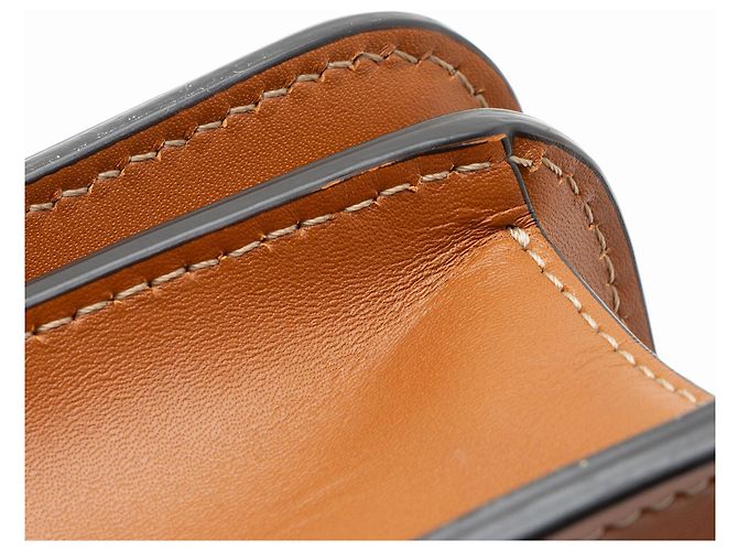 Fendi Borsa a tracolla piccola in pelle di vitello e cristalli Fab Marrone - vista 10
