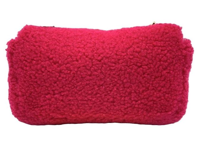 Borsa a tracolla in pelle Fendi Baguette Rosa - vista 3
