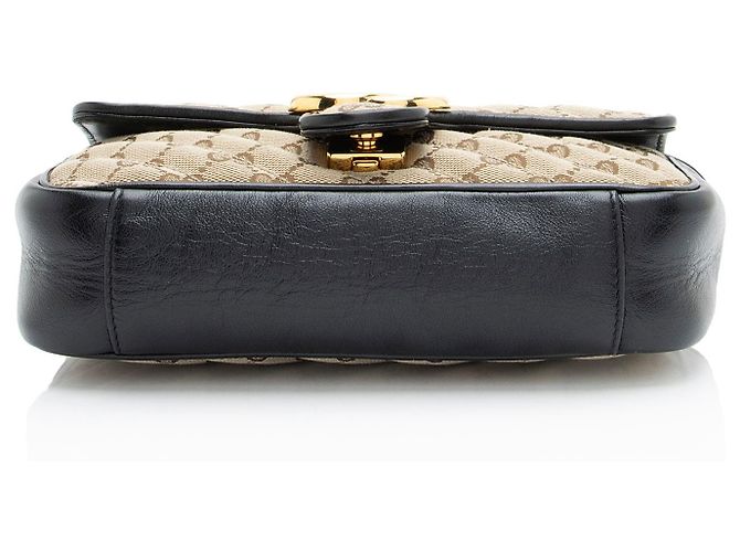 Borsa a patta piccola Gucci Matelasse GG Canvas GG Marmont Marrone Beige - vista 4