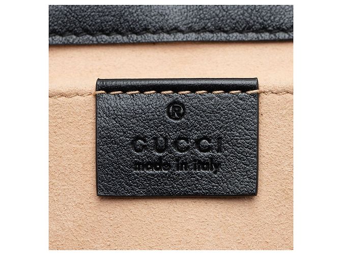 Borsa a patta piccola Gucci Matelasse GG Canvas GG Marmont Marrone Beige - vista 8
