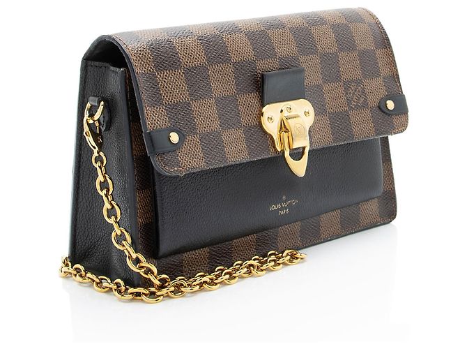 Cartera Vavin con cadena Louis Vuitton Damier Ebene Negro - vista 2