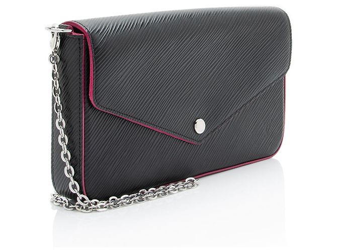 Pochette Félicie Pochette Felicie in pelle Epi Louis Vuitton Nero - vista 2
