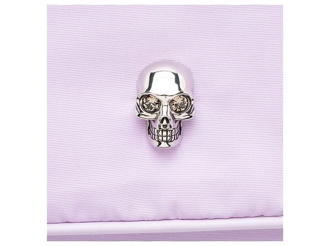 Alexander McQueen Nylon Skull Crossbody Porpora - vista 10