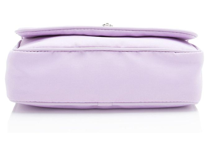 Alexander McQueen Nylon Skull Crossbody Porpora - vista 4