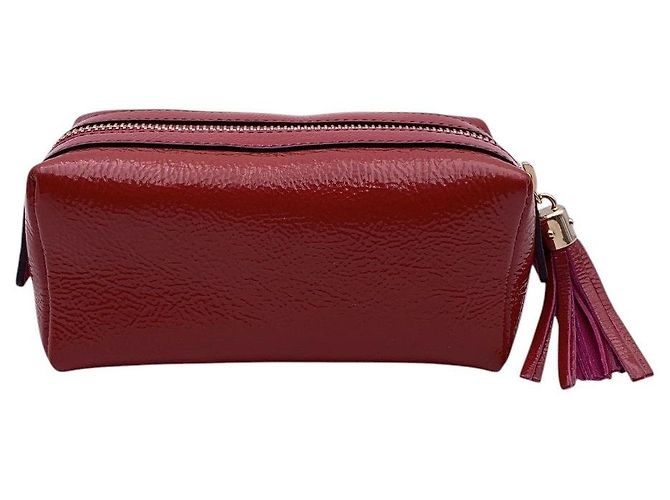 Clutch in pelle Gucci Soho Rosso - vista 3