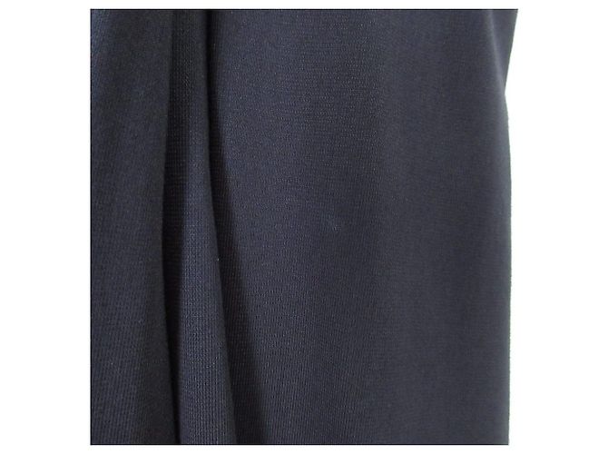 Autre Marque ANAYI Strickkleid mit Wickeloptik Blau Marineblau - Ansicht 16