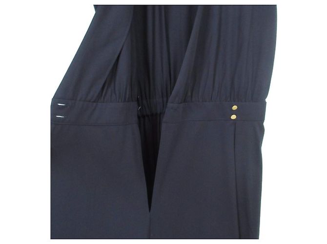Autre Marque ANAYI Strickkleid mit Wickeloptik Blau Marineblau - Ansicht 4