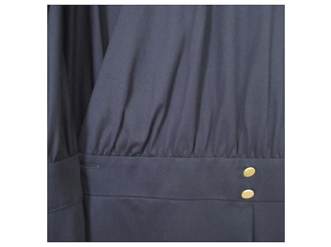 Autre Marque ANAYI Strickkleid mit Wickeloptik Blau Marineblau - Ansicht 5